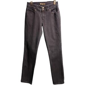 Levi's Size 10 Black tab Mid Rise Skinny Dark Wash Button Pocket